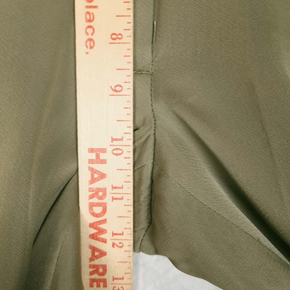 3.1 Phillip Lim Pants Womens 6 Green Viscose Jogger Elastic Cuff Relaxed Pull On - Picture 9 of 16